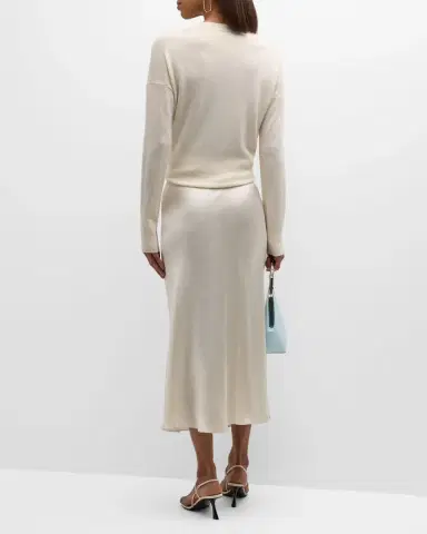 Sablyn Silk Midi Skirt | Thumbnail 3