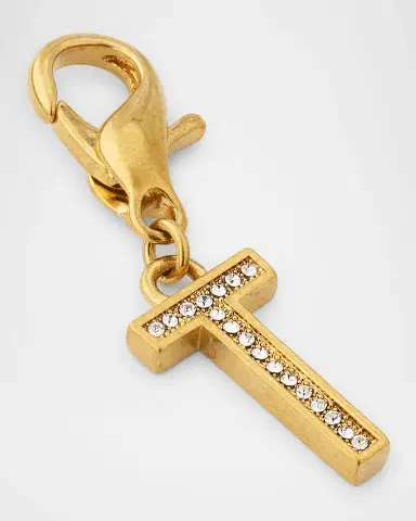 Golden Goose Golden Embellished Letter Charm | Thumbnail 3