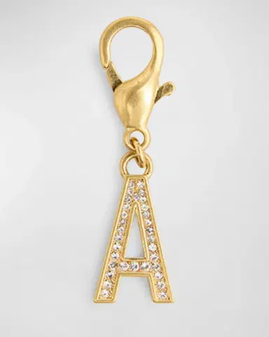 Golden Goose Golden Embellished Letter Charm | Thumbnail 6