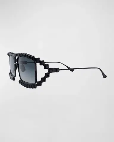 Anna-Karin Karlsson Crystal Boo Black Titanium Aviator Sunglasses | Thumbnail 2 Anna-Karin Karlsson Crystal Boo Black Titanium Aviator Sunglasses | Thumbnail 2