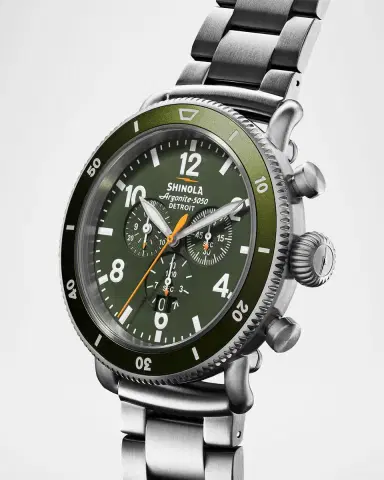 Shinola Runwell Sport Chrono Leather and Titanium Watch Gift Set | Thumbnail 2