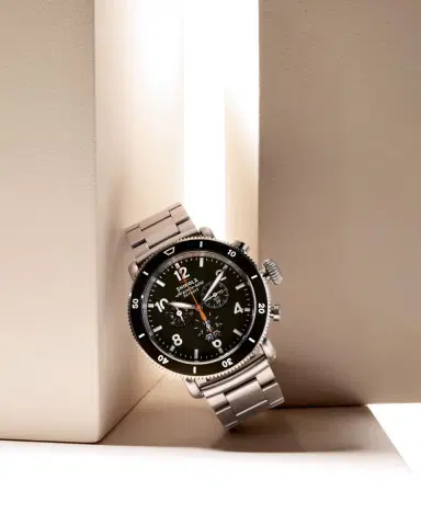 Shinola Runwell Sport Chrono Leather and Titanium Watch Gift Set | Thumbnail 4