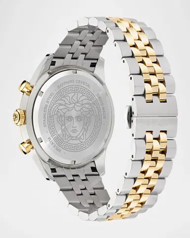 Versace Chrono Master Two-Tone Bracelet Watch, 44mm | Thumbnail 4