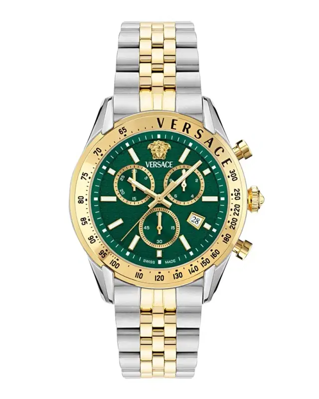 Versace Chrono Master Two-Tone Bracelet Watch, 44mm