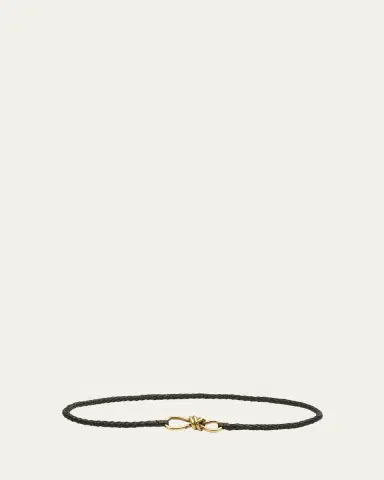 Bottega Veneta Intrecciato Braided Nappa Leather Belt | Thumbnail 4