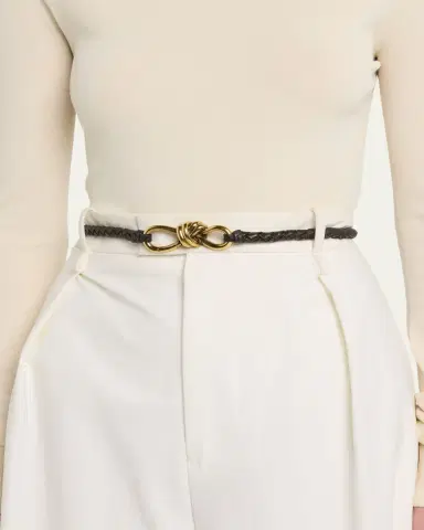 Bottega Veneta Intrecciato Braided Nappa Leather Belt | Thumbnail 5