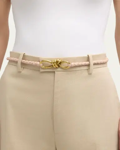 Bottega Veneta Intrecciato Braided Nappa Leather Belt | Thumbnail 6