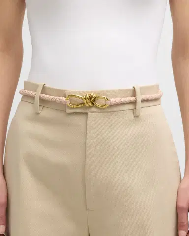 Bottega Veneta Intrecciato Braided Nappa Leather Belt | Thumbnail 7