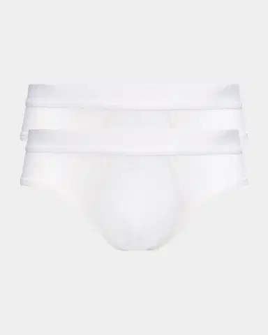 ZEGNA Men's 2-Pack Cotton Midi Briefs | Thumbnail 2