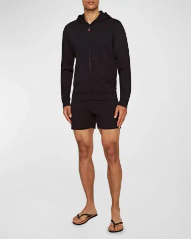 Orlebar Brown Men's Mathers Wool Zip Hoodie | Thumbnail 2