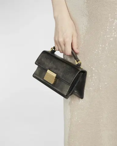 Golden Goose Venezia Small Flap Distressed Leather Crossbody Bag | Thumbnail 4