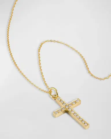Jennifer Meyer Large Diamond Cross Necklace | Thumbnail 3 Jennifer Meyer Large Diamond Cross Necklace | Thumbnail 3