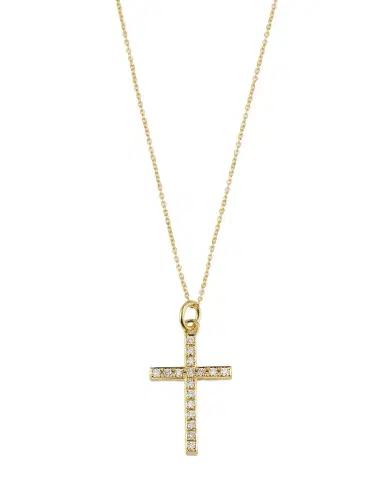 Jennifer Meyer Large Diamond Cross Necklace | Thumbnail 1 Jennifer Meyer Large Diamond Cross Necklace | Thumbnail 1