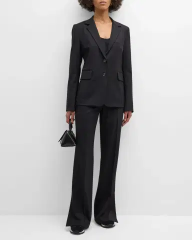 Argent Copain Single-Breasted Seasonless Wool Blazer | Thumbnail 2