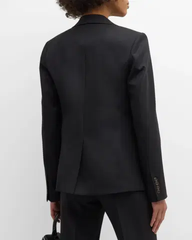 Argent Copain Single-Breasted Seasonless Wool Blazer | Thumbnail 3