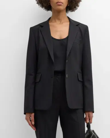 Argent Copain Single-Breasted Seasonless Wool Blazer | Thumbnail 4