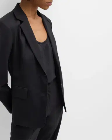 Argent Copain Single-Breasted Seasonless Wool Blazer | Thumbnail 7