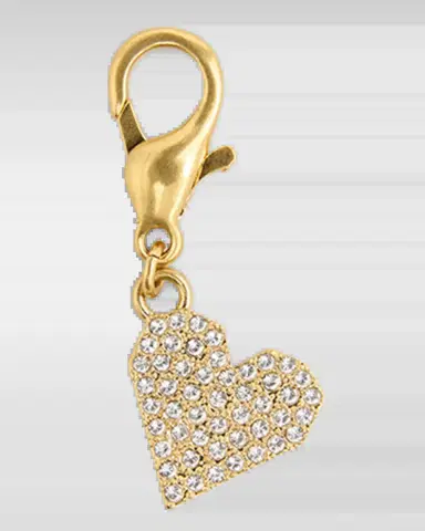 Golden Goose Crystal Heart Charm | Thumbnail 2