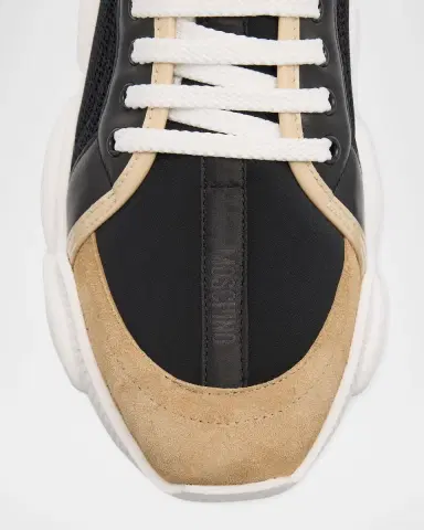 MOSCHINO Men's Teddy-Sole Mixed-Media Fashion Sneakers | Thumbnail 6 MOSCHINO Men's Teddy-Sole Mixed-Media Fashion Sneakers | Thumbnail 6