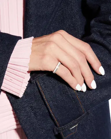 Boucheron Quatre 18K White & Pink Gold White Edition Ring | Thumbnail 1