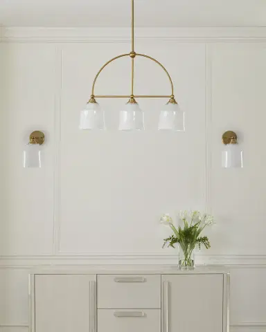 Neiman Marcus Three-Light Chandelier | Thumbnail 3