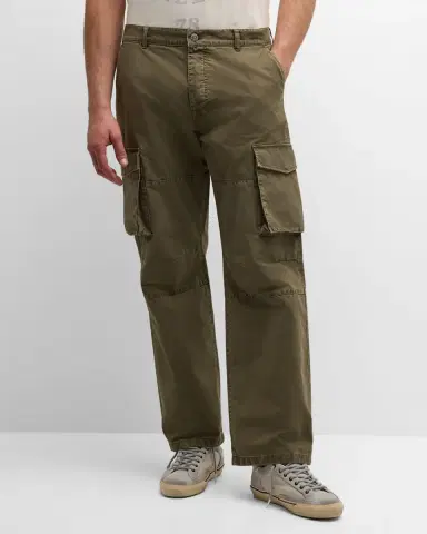 Golden Goose Men's Journey Garment-Dyed Cotton Cargo Pants | Thumbnail 4 Golden Goose Men's Journey Garment-Dyed Cotton Cargo Pants | Thumbnail 4