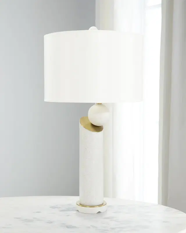 John-Richard Collection Versatz 36" Table Lamp, Shimmering Stone