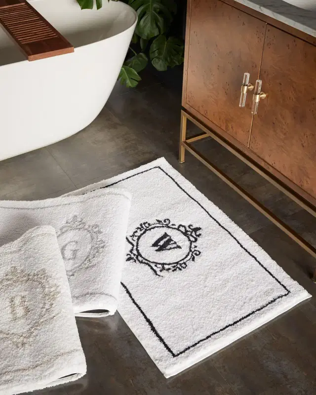 Graccioza Egoist "S" Monogrammed Bath Rug