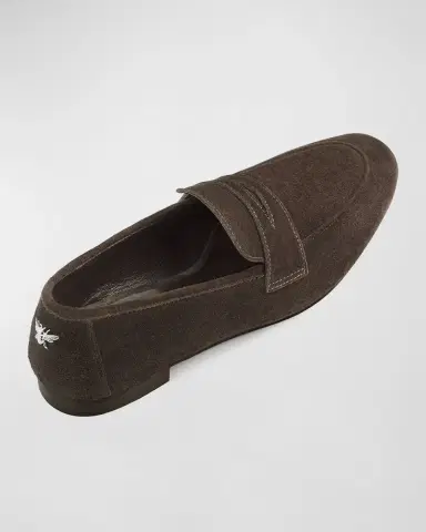 Bougeotte Flaneur Suede Penny Loafers | Thumbnail 3