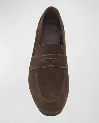 Bougeotte Flaneur Suede Penny Loafers | Thumbnail 4