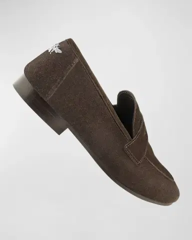 Bougeotte Flaneur Suede Penny Loafers | Thumbnail 5