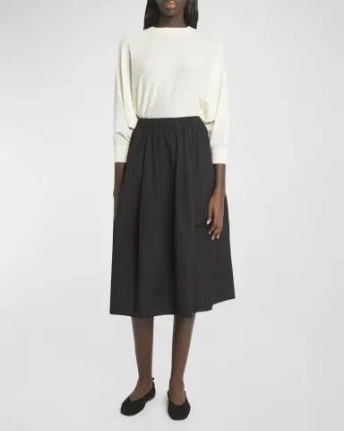 Co Cotton Midi Bubble Skirt | Thumbnail 6