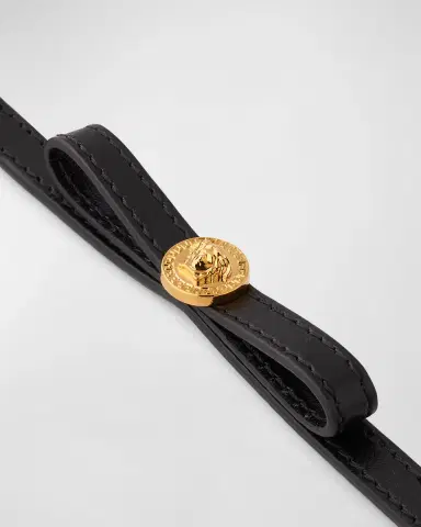 Versace Medusa Greca Leather Bracelet | Thumbnail 3