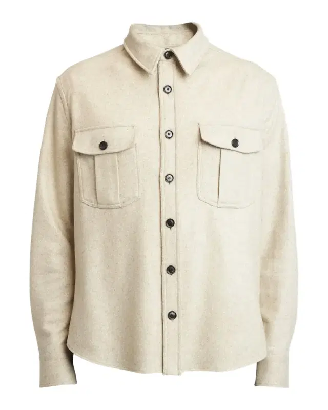 Men 's Cashmere Jersey Overshirt