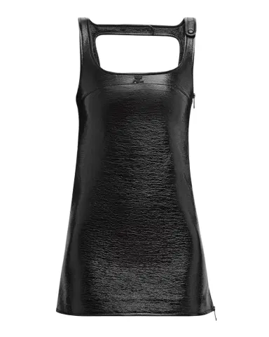 Courrèges Re-Edition A-Line Vinyl Mini Dress | Thumbnail 1 Courrèges Re-Edition A-Line Vinyl Mini Dress | Thumbnail 1