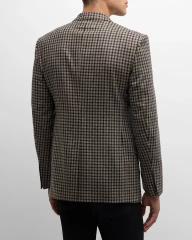 Tom Ford Men's Damier Shelton Check Sport Coat | Thumbnail 3