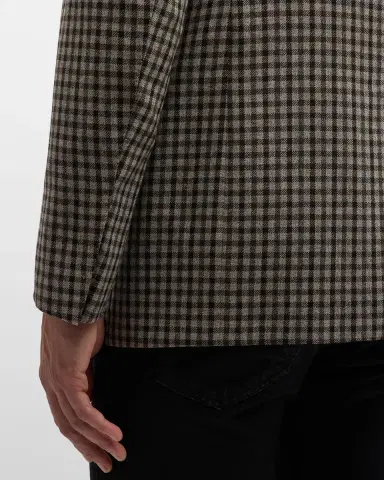 Tom Ford Men's Damier Shelton Check Sport Coat | Thumbnail 7
