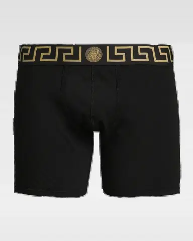 Versace Men's Organic Cotton Greek Key Boxer Briefs | Thumbnail 2