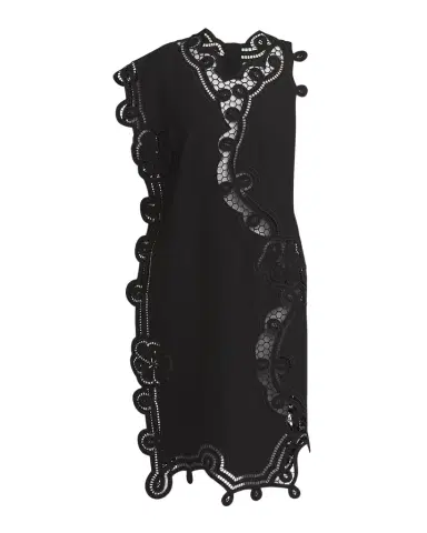 Bottega Veneta Floral Cutwork Embroidered Shift Dress | Thumbnail 1