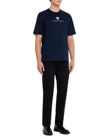 Versace Men 's Medusa Embroidered T-Shirt | Thumbnail 1