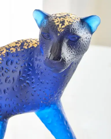 Daum Leopard Leaded Crystal Statue | Thumbnail 3 Daum Leopard Leaded Crystal Statue | Thumbnail 3
