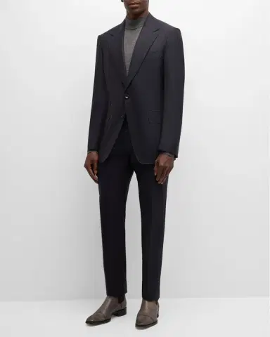 Tom Ford Men's Shelton Herringbone Stripe Suit | Thumbnail 6 Tom Ford Men's Shelton Herringbone Stripe Suit | Thumbnail 6