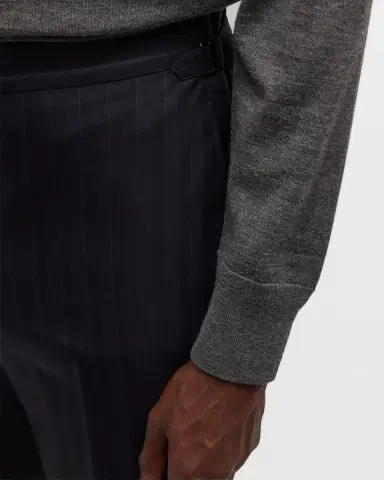 Tom Ford Men's Shelton Herringbone Stripe Suit | Thumbnail 10 Tom Ford Men's Shelton Herringbone Stripe Suit | Thumbnail 10