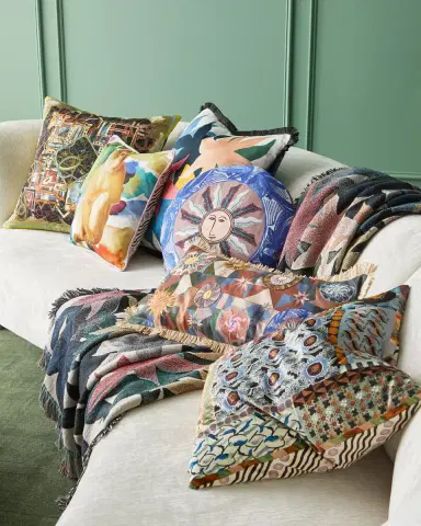 Christian Lacroix Iris Des Marais Craie Cushion | Thumbnail 3 Christian Lacroix Iris Des Marais Craie Cushion | Thumbnail 3