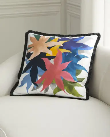 Christian Lacroix Iris Des Marais Craie Cushion | Thumbnail 1 Christian Lacroix Iris Des Marais Craie Cushion | Thumbnail 1