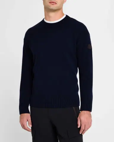 Moncler Men's Wool-Cashmere Sweater | Thumbnail 3 Moncler Men's Wool-Cashmere Sweater | Thumbnail 3
