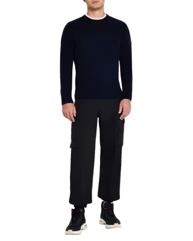 Moncler Men's Wool-Cashmere Sweater | Thumbnail 1 Moncler Men's Wool-Cashmere Sweater | Thumbnail 1