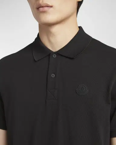 Moncler Men's Logo Cotton Pique Polo | Thumbnail 5