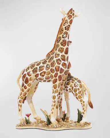Jay Strongwater Mother and Baby Giraffe Tabletop Object | Thumbnail 2