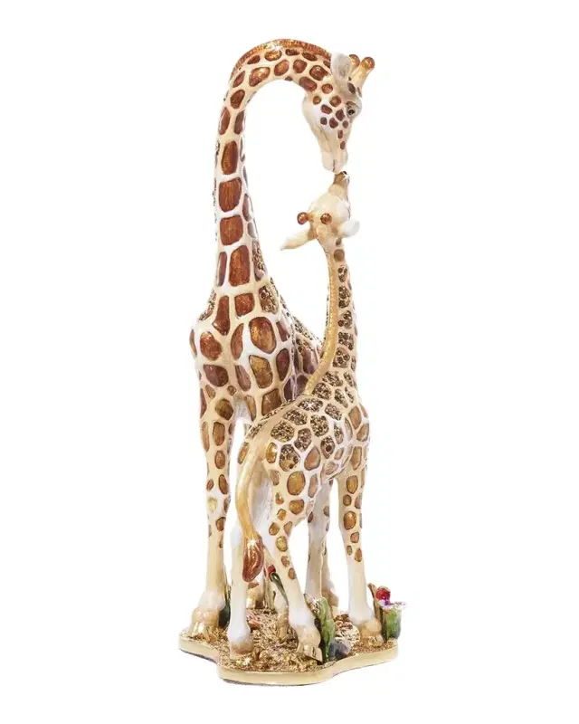 Jay Strongwater Mother and Baby Giraffe Tabletop Object